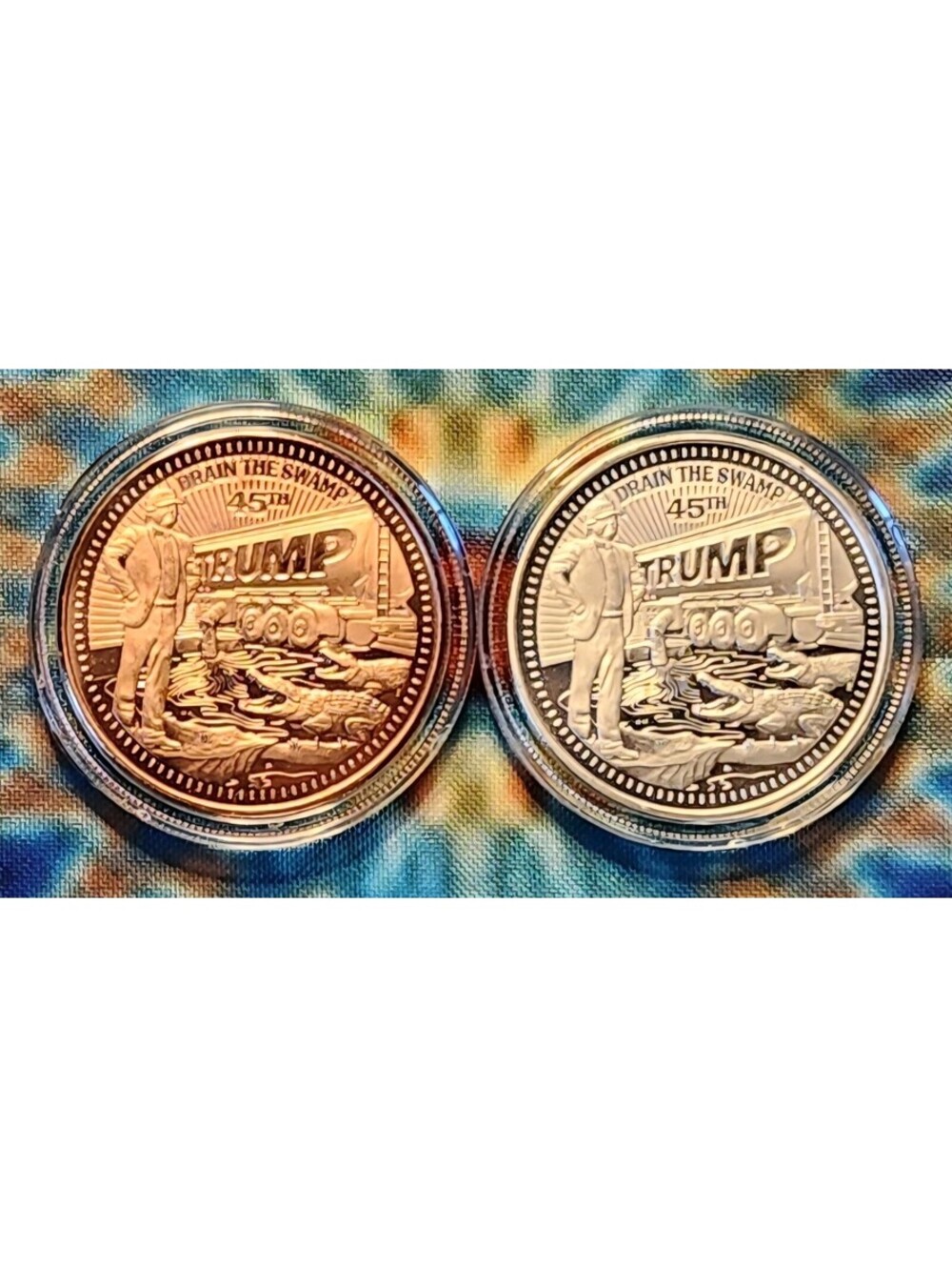RARE 2020 DRAIN THE SWAMP 1 Oz 999 Fine Silver Round & Copper RETIRED / SOLD OUT